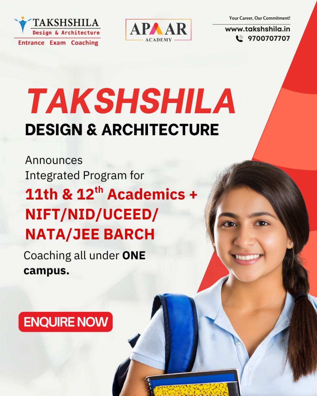 Integrated College with NIFT, NID, UCEED, NATA, Architecture