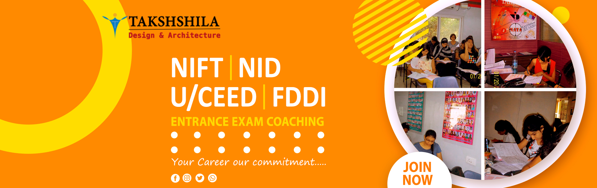 NIFT | NID | UCEED | NATA Entrance exam coaching