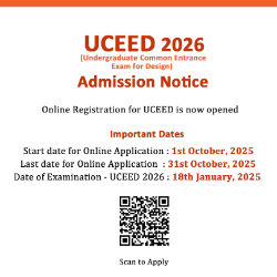 UCEED 2025-2026 Admission  Examination Dates are announced.